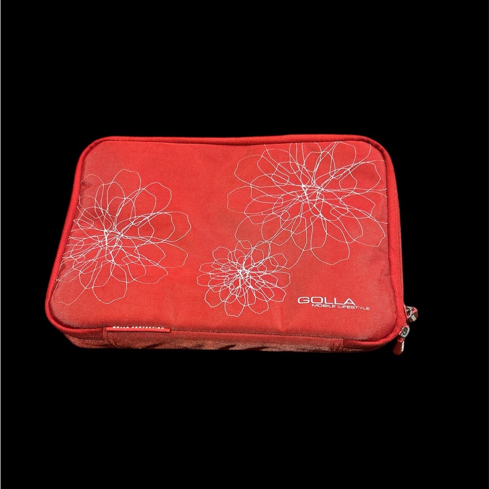 5/$20 Golla Red Floral Laptop small electronics case